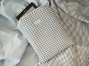 IMG_2236 Funda para libro/ebook vichy azul