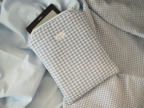 IMG_2236 Funda para libro/ebook vichy azul