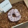 Scrunchie vichy morado