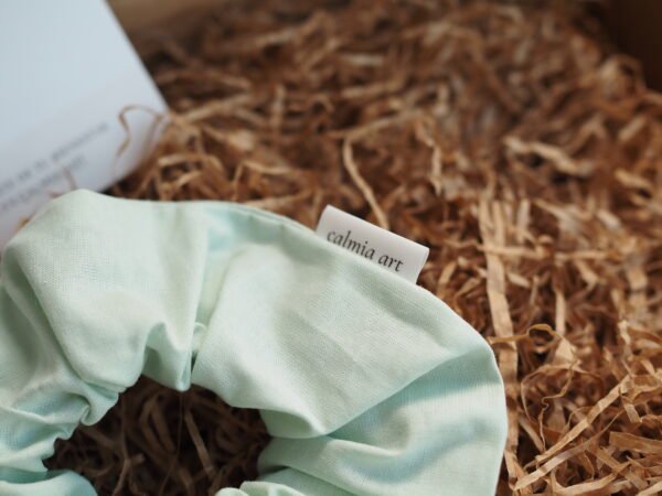 Scrunchie verde menta