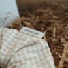 Coletero scrunchie vichy beige