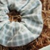 Scrunchie cuadros verde