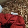 Scrunchie relieve rojo