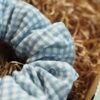 Scrunchie vichy azul